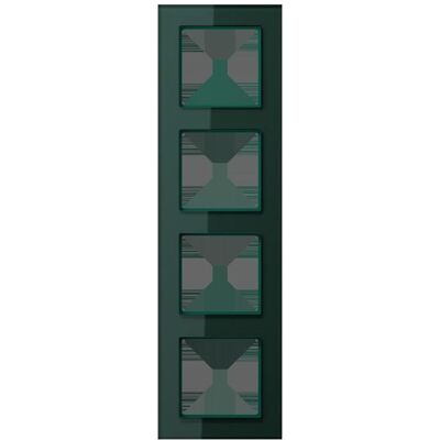 JUNG, Accessoires Gamme d'interrupteurs, AC584GLSG Cadre en verre 4f - Publicité JUNG, Accessoires Gamme d'interrupteurs, AC584GLSG Cadre en verre 4f - Publicité