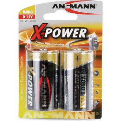 Ansmann X-Power (2 pcs, D), Batteries + piles - Publicité Ansmann X-Power (2 pcs, D), Batteries + piles - Publicité
