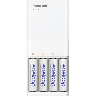 Panasonic Eneloop BQ-CC87 (4 pcs, AA, Piles rechargeables + chargeur), Chargeur de batterie - Publicité Panasonic Eneloop BQ-CC87 (4 pcs, AA, Piles rechargeables + chargeur), Chargeur de batterie - Publicité
