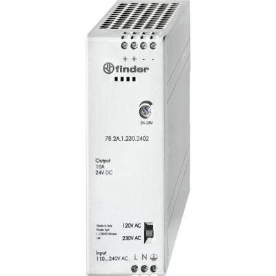 Finder 78.2A.1.230.2402 Alimentation sur rail DIN - 24 V, 10 A, 240 W - Publicité Finder 78.2A.1.230.2402 Alimentation sur rail DIN - 24 V, 10 A, 240 W - Publicité