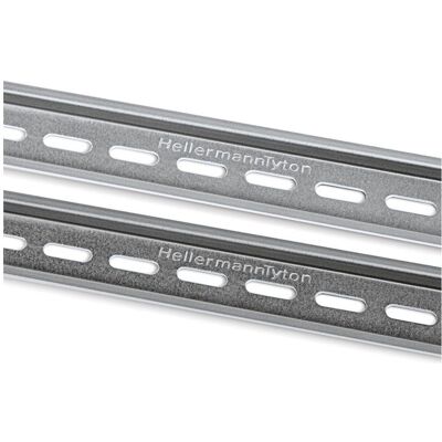 HellermannTyton Rail DIN perforé 2000 x 35 x 15 mm, Accessoires électroniques + boîtier, Argent - Publicité HellermannTyton Rail DIN perforé 2000 x 35 x 15 mm, Accessoires électroniques + boîtier, Argent - Publicité