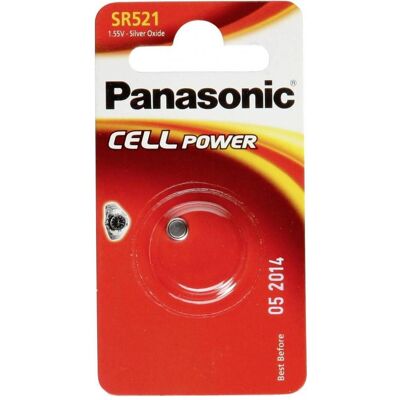 Panasonic Oxyde d'argent SR521 (1 pcs, SR63, 17 mAh), Batteries + piles - Publicité Panasonic Oxyde d'argent SR521 (1 pcs, SR63, 17 mAh), Batteries + piles - Publicité