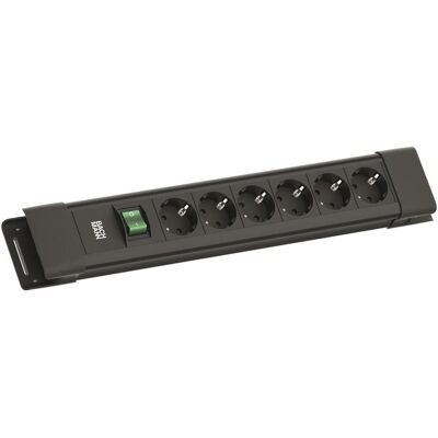 Bachmann, Multiprise, CONNECTUS 6xCEE7/3 1xSchalter 2.0m CEE7/7 Schwarz (6x, CEE 7/3, Type 13, 2 m) - Publicité Bachmann, Multiprise, CONNECTUS 6xCEE7/3 1xSchalter 2.0m CEE7/7 Schwarz (6x, CEE 7/3, Type 13, 2 m) - Publicité