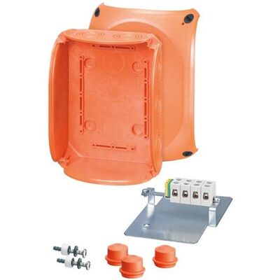 Hensel Boîte de jonction, HEN FK 1616 Boîte de dérivation avec maintien de fonction, 1,5-16 qmm, 5 pôles, thermoplastique - Publicité Hensel Boîte de jonction, HEN FK 1616 Boîte de dérivation avec maintien de fonction, 1,5-16 qmm, 5 pôles, thermoplastique - Publicité