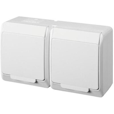 Elektro-Plast, Prise de courant, PLUG SOCKET HERMES 0325-02 BLANC - Publicité Elektro-Plast, Prise de courant, PLUG SOCKET HERMES 0325-02 BLANC - Publicité