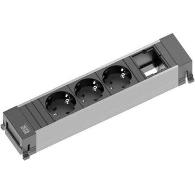 Bachmann, Multiprise, Cadre d'alimentation 3xSchuko 1xCM (3x, CEE 7/3) - Publicité Bachmann, Multiprise, Cadre d'alimentation 3xSchuko 1xCM (3x, CEE 7/3) - Publicité