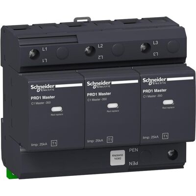 Schneider Electric Acti9 Parafoudre - 3P, 350V, Signalisation - Publicité Schneider Electric Acti9 Parafoudre - 3P, 350V, Signalisation - Publicité