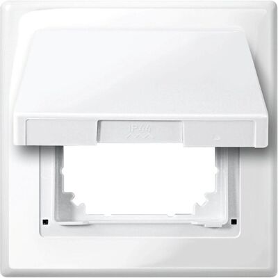 Merten 478019 - Couvercle de protection IP44, Blanc, Compatibilité universelle - Publicité Merten 478019 - Couvercle de protection IP44, Blanc, Compatibilité universelle - Publicité