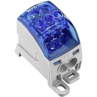 Weidmüller Borne de distribution de potentiel (Répartiteur), Accessoires électroniques + boîtier, Transparent, Bleu - Publicité Weidmüller Borne de distribution de potentiel (Répartiteur), Accessoires électroniques + boîtier, Transparent, Bleu - Publicité