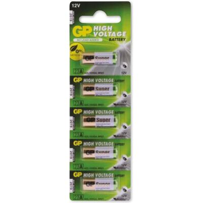 GP Batteries A23 - Pile ronde alcaline 12V - Pack de 5 - Publicité GP Batteries A23 - Pile ronde alcaline 12V - Pack de 5 - Publicité