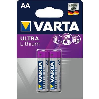 Varta Ultra Lithium (2 pcs, AA, 3000 mAh), Batteries + piles - Publicité Varta Ultra Lithium (2 pcs, AA, 3000 mAh), Batteries + piles - Publicité