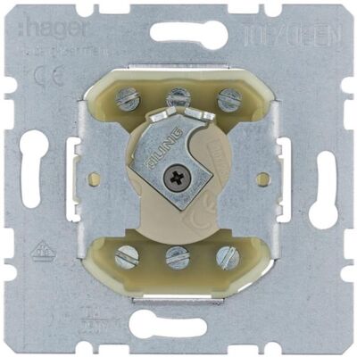 Hager Clé W/m 2p insert WDE382610 UP p.demi-cylindre profilé, Bouton + interrupteur, Gris - Publicité Hager Clé W/m 2p insert WDE382610 UP p.demi-cylindre profilé, Bouton + interrupteur, Gris - Publicité