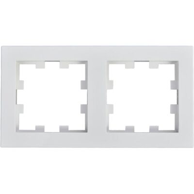 Panasonic Accessoires Gamme d'interrupteurs, WDTF00022WHEU1 Karre Plus 55 Cadre de finition double blanc - Publicité Panasonic Accessoires Gamme d'interrupteurs, WDTF00022WHEU1 Karre Plus 55 Cadre de finition double blanc - Publicité