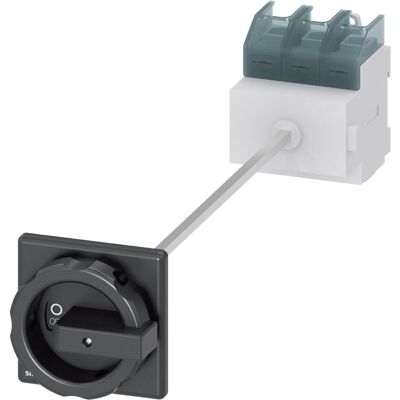 Siemens Distributeur de courant mobile, Chargeur 3 polet 125A, P/AC-23A ved 400V=45kW med 300mm akse, drejegreb sort. Publicité Siemens Distributeur de courant mobile, Chargeur 3 polet 125A, P/AC-23A ved 400V=45kW med 300mm akse, drejegreb sort. Publicité