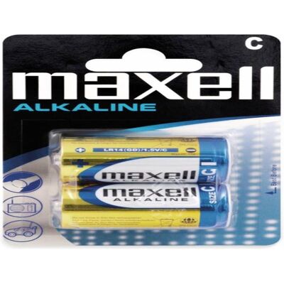 Maxell blister de cellule (2 pcs, C), Batteries + piles - Publicité Maxell blister de cellule (2 pcs, C), Batteries + piles - Publicité