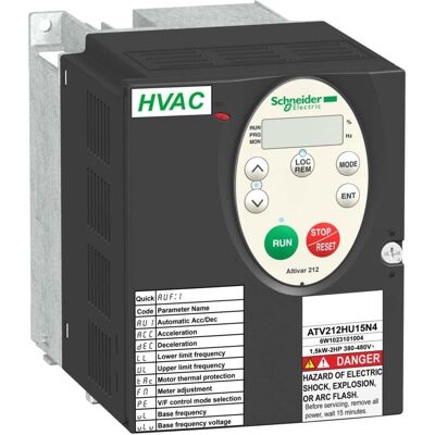 Schneider Electric ATV212HD22N4S - Variateur de Fréquence - 22 kW, 480V, IP21 - Publicité Schneider Electric ATV212HD22N4S - Variateur de Fréquence - 22 kW, 480V, IP21 - Publicité