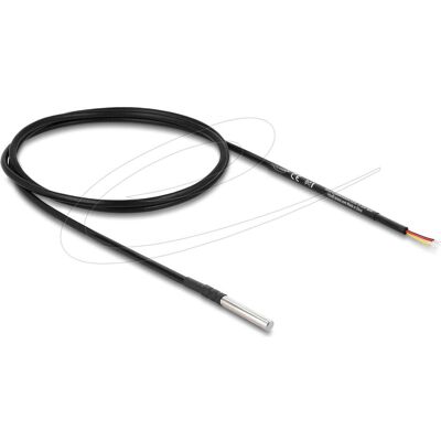 Delock Temperaturfühler-Kabel mit 3 x offene Kabelenden DS18, Métrologie, Noir - Publicité Delock Temperaturfühler-Kabel mit 3 x offene Kabelenden DS18, Métrologie, Noir - Publicité