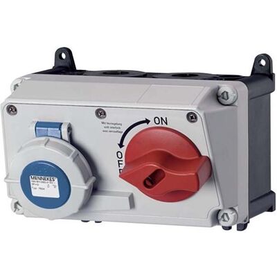 Mennekes Modèle 7621 IP67 16A 3P Prise électrique - Publicité Mennekes Modèle 7621 IP67 16A 3P Prise électrique - Publicité