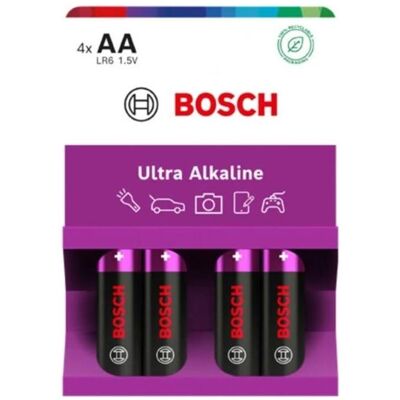 Philips Bosch Batterie 4 Stk AA Ultra Alkaline Lr6ua4b/00 (4 pcs, AA), Batteries + piles - Publicité Philips Bosch Batterie 4 Stk AA Ultra Alkaline Lr6ua4b/00 (4 pcs, AA), Batteries + piles - Publicité