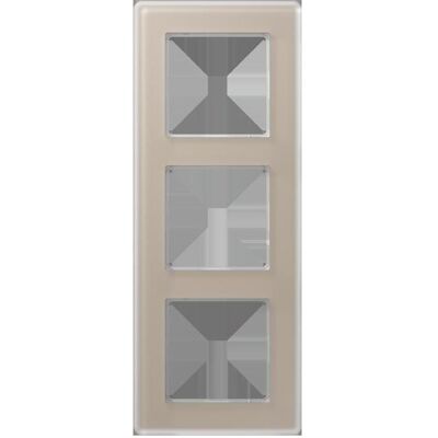 JUNG, Accessoires Gamme d'interrupteurs, AV583GLMCH Cadre en verre 3f - Publicité JUNG, Accessoires Gamme d'interrupteurs, AV583GLMCH Cadre en verre 3f - Publicité
