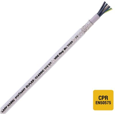 Lapp, Câble électrique, LFLEX CLASSIC 110 CY 5G1,5 TR1000m Blindage Cu Conforme à la norme CEM 1135305/1000 (1000 m) - Publicité Lapp, Câble électrique, LFLEX CLASSIC 110 CY 5G1,5 TR1000m Blindage Cu Conforme à la norme CEM 1135305/1000 (1000 m) - Publicité