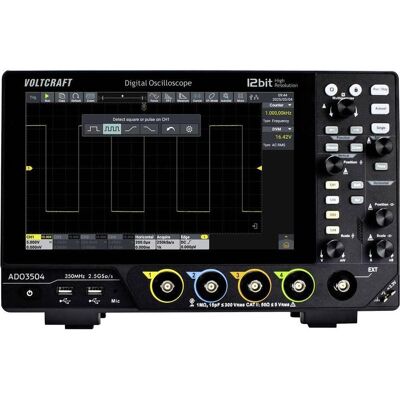 Voltcraft, Multimètre, ADO-3504 Digital-Oszilloskop 350 MHz 2.5 GSa/s 250 Mpts 12 Bit Digit (CAT II 300V, Oscilloscope) - Publicité Voltcraft, Multimètre, ADO-3504 Digital-Oszilloskop 350 MHz 2.5 GSa/s 250 Mpts 12 Bit Digit (CAT II 300V, Oscilloscope) - Publicité