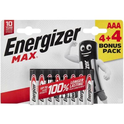 ENERGIZER - LR03 AAA - 4 Unités - Batterie - Publicité ENERGIZER - LR03 AAA - 4 Unités - Batterie - Publicité