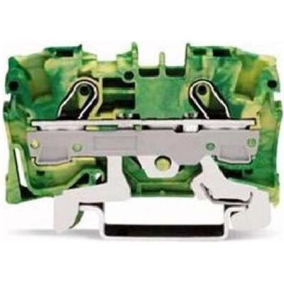 Wago Borne De Passage 2 X 6 Mm2 Vert/Jaune, Accessoires électroniques + boîtier, Vert, Jaune - Publicité Wago Borne De Passage 2 X 6 Mm2 Vert/Jaune, Accessoires électroniques + boîtier, Vert, Jaune - Publicité