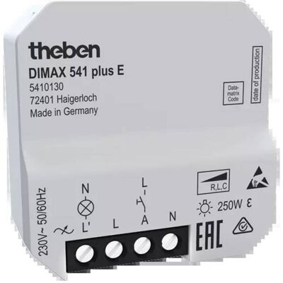 Theben, Interrupteurs éclairage + volets électriques, DIMAX 541 plus E - Publicité Theben, Interrupteurs éclairage + volets électriques, DIMAX 541 plus E - Publicité