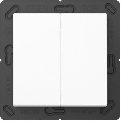 Jung BLEA595WW Interrupteur sans fil Bluetooth Low Energy - Publicité Jung BLEA595WW Interrupteur sans fil Bluetooth Low Energy - Publicité
