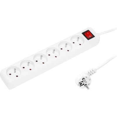Blow, Rallonge, Netzwerk-Verlängerungskabel 6-fach 3M weiss 98-741# (3 m, CEE 7/4) - Publicité Blow, Rallonge, Netzwerk-Verlängerungskabel 6-fach 3M weiss 98-741# (3 m, CEE 7/4) - Publicité