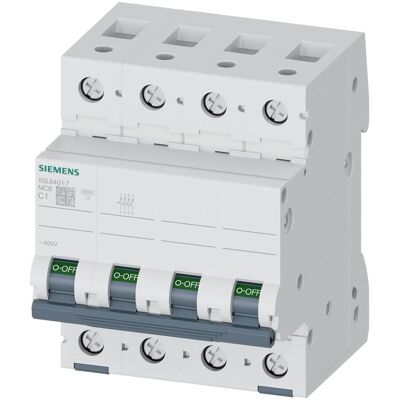 Siemens 5SL6401-7 Disjoncteur 400V 6kA 4p.C - Publicité Siemens 5SL6401-7 Disjoncteur 400V 6kA 4p.C - Publicité