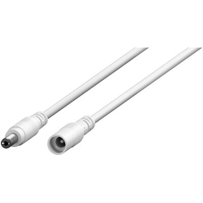 Goobay, Rallonge, DC-Verlängerungskabel, 3 m, weiss (3 m) - Publicité Goobay, Rallonge, DC-Verlängerungskabel, 3 m, weiss (3 m) - Publicité
