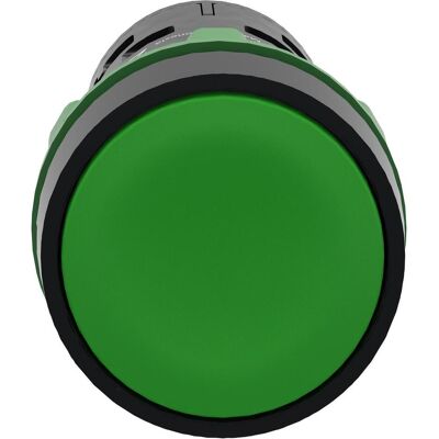 Bouton-poussoir vert Schneider Electric - Commutateur industriel - Publicité Bouton-poussoir vert Schneider Electric - Commutateur industriel - Publicité