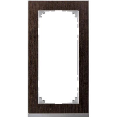 Merten MEG4025-3671 Plaque Murale Wenge/Aluminium - Capot de Interrupteur - Publicité Merten MEG4025-3671 Plaque Murale Wenge/Aluminium - Capot de Interrupteur - Publicité