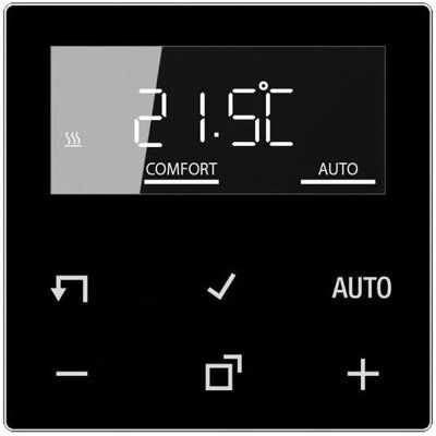 JUNG A1790DSW, Thermostat, Noir - Publicité JUNG A1790DSW, Thermostat, Noir - Publicité