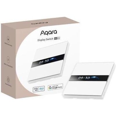 Aqara AQAZWS-K02D - Display Switch V1 EU (Zigbee), Thermostat, Blanc - Publicité Aqara AQAZWS-K02D - Display Switch V1 EU (Zigbee), Thermostat, Blanc - Publicité