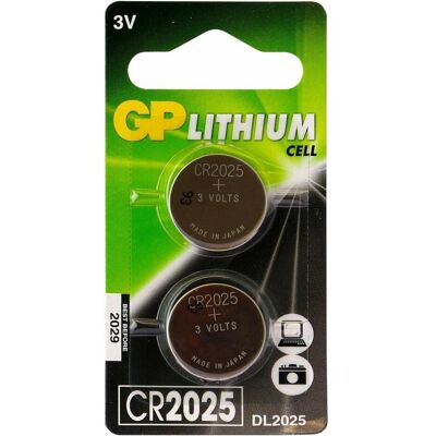 GP Batteries Piles bouton (2 pcs, CR2025, 165 mAh), Batteries + piles - Publicité GP Batteries Piles bouton (2 pcs, CR2025, 165 mAh), Batteries + piles - Publicité
