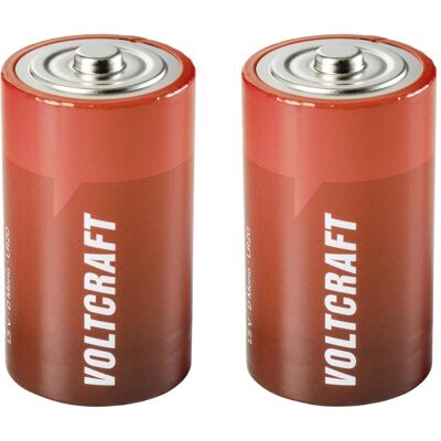 Voltcraft Pile LR20 Mono (D) alcaline-manganèse 18000 mAh 1.5 V 2 pcs. (2 pcs, D), Batteries + piles - Publicité Voltcraft Pile LR20 Mono (D) alcaline-manganèse 18000 mAh 1.5 V 2 pcs. (2 pcs, D), Batteries + piles - Publicité