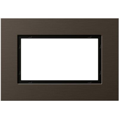 Gira, Accessoires Gamme d'interrupteurs, Cadre de finition 1,5f Esprit Alum.Braun 1001127 - Publicité Gira, Accessoires Gamme d'interrupteurs, Cadre de finition 1,5f Esprit Alum.Braun 1001127 - Publicité