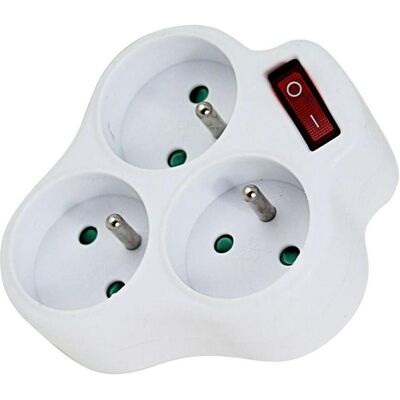 Esperanza, Multiprise, ELK304W Elektrischer Splitter 3 Steckdosenschalter Weiss (3x, CEE 7/3) - Publicité Esperanza, Multiprise, ELK304W Elektrischer Splitter 3 Steckdosenschalter Weiss (3x, CEE 7/3) - Publicité