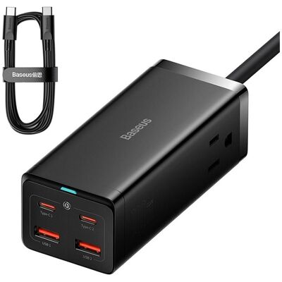 Baseus Power Strip PowerCombo US, 1 x Socket, noir (1 portion), Chargeur USB, Noir - Publicité Baseus Power Strip PowerCombo US, 1 x Socket, noir (1 portion), Chargeur USB, Noir - Publicité