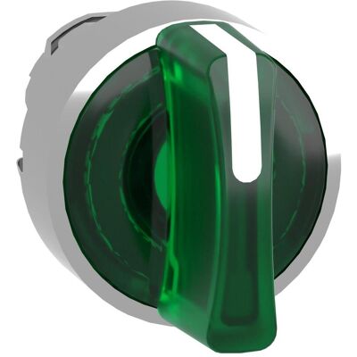Schneider Electric Sélecteur lumineux vert 3 positions, Bouton + interrupteur, Argent, Vert - Publicité Schneider Electric Sélecteur lumineux vert 3 positions, Bouton + interrupteur, Argent, Vert - Publicité