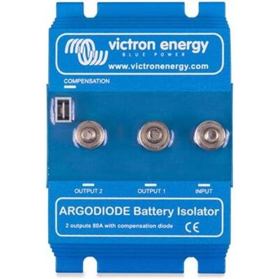 Victron Energy ARG080202000 - 80A - 2 batteries - Isolateur - Publicité Victron Energy ARG080202000 - 80A - 2 batteries - Isolateur - Publicité