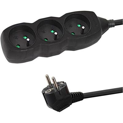 Esperanza, Multiprise, Power Strip 3 Sockets 1.5m Black (3x, CEE 7/3, 1.50 m) - Publicité Esperanza, Multiprise, Power Strip 3 Sockets 1.5m Black (3x, CEE 7/3, 1.50 m) - Publicité