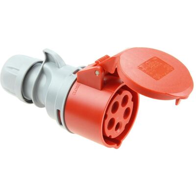 PCE, Prise + connecteur, 214-6TT Prise de couplage 16A 4p 6h IP44 Turbo Shark - Publicité PCE, Prise + connecteur, 214-6TT Prise de couplage 16A 4p 6h IP44 Turbo Shark - Publicité