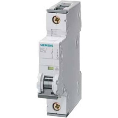 Siemens 5SY51067 Disjoncteur - 6A, 1P, Courbe C - Publicité Siemens 5SY51067 Disjoncteur - 6A, 1P, Courbe C - Publicité