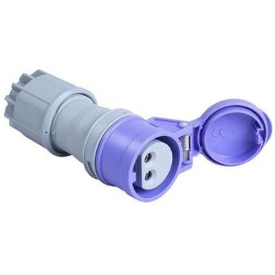 PCE, Prise + connecteur, 42.105 Kupplungsstecker CEE 16A - 24V - 2P - IP44 - lila - Publicité PCE, Prise + connecteur, 42.105 Kupplungsstecker CEE 16A - 24V - 2P - IP44 - lila - Publicité