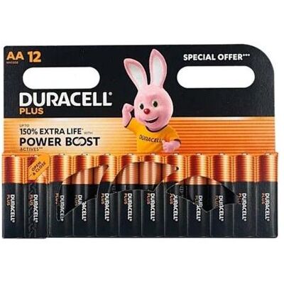 Duracell Plus Boost AA 12stk/pk alkaline swan 53841 (12 pcs, AA), Batteries + piles - Publicité Duracell Plus Boost AA 12stk/pk alkaline swan 53841 (12 pcs, AA), Batteries + piles - Publicité