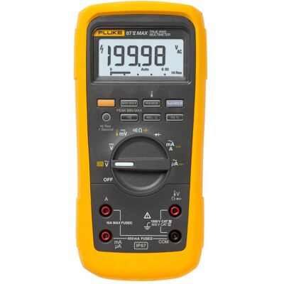 Fluke, Multimètre, Multimètre 87V MAX 1000V ac/10A (CAT III 1000V, CAT IV 600V, Multimètre portable) - Publicité Fluke, Multimètre, Multimètre 87V MAX 1000V ac/10A (CAT III 1000V, CAT IV 600V, Multimètre portable) - Publicité